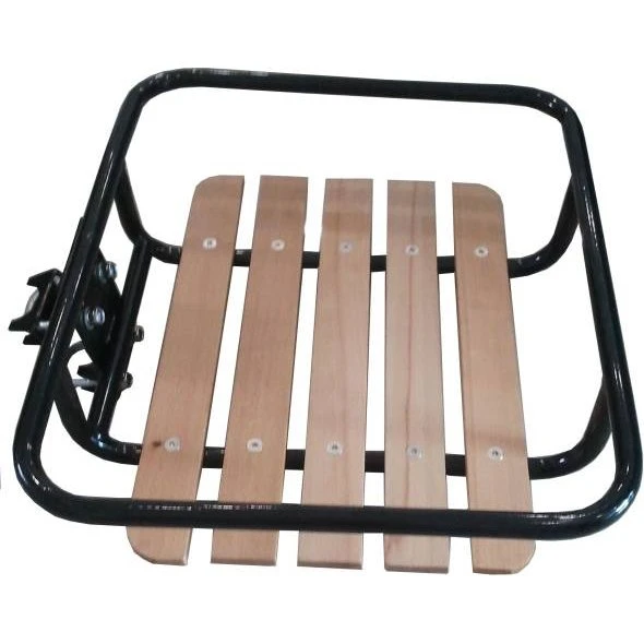 HBS Porte-Bagages Avant 24-28" Noir/Bois