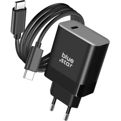 Blue Star Chargeur USB-C 45W Compact Noir