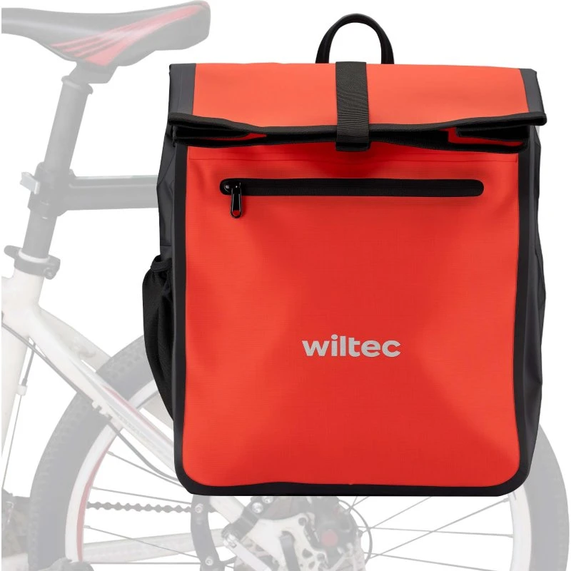 Wiltec Sacoche Étanche 22 L Rouge PVC