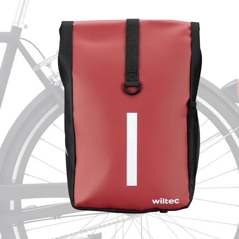 Wiltec Sacoche Étanche 16 L Rouge pour Vélo