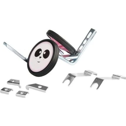 Pexkids Unicorn Panda - Roues Stabilisatrices Réglables 12-20 pouces Rose