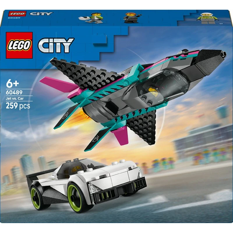 LEGO City Jet vs. Voiture 60489