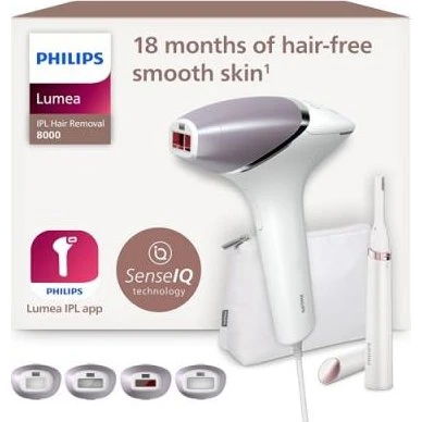 Philips Lumea IPL Series 8000 BRI949/00 Blanc et Rose