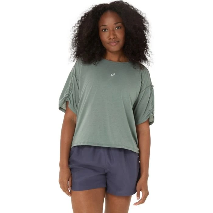 T-shirt ASICS Nagino Run SS Femme - Bleu Monument