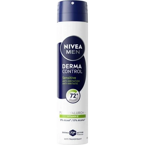 NIVEA Men Derma Control Déodorant Spray 72h Sensitive 200 ml