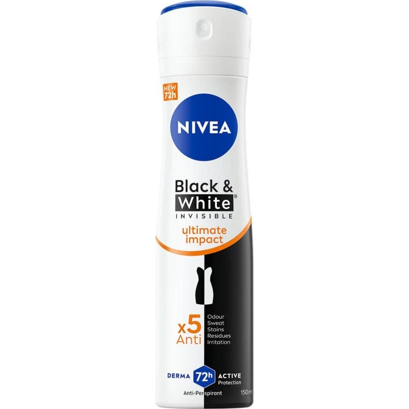 Nivea Black & White Invisible Ultimate Impact Spray 150ml
