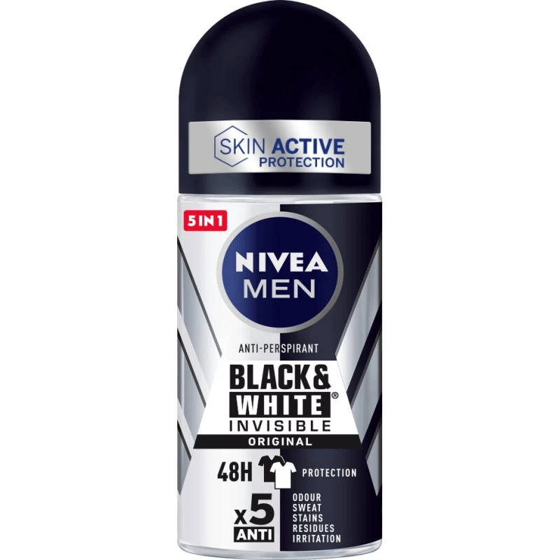 Nivea Invisible For Black & White Power Roll-On 50 ml