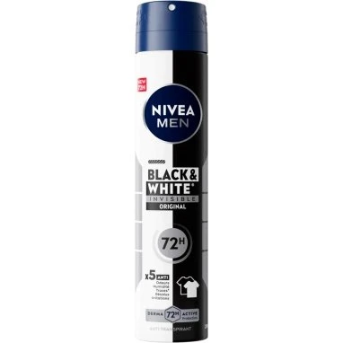 Nivea Men Black & White Invisible Anti-Transpirant 72H Spray 200 ml