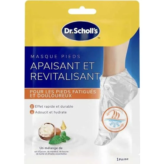 Scholl Masque Pieds Apaisant et Revitalisant 1 Paire