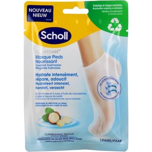 Scholl Masque Pieds Nourrissant 20 min