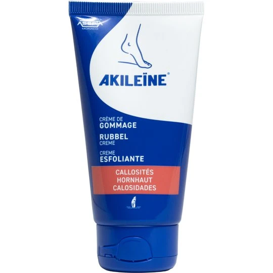 Akileïne Crème de gommage pieds très secs 75 mL