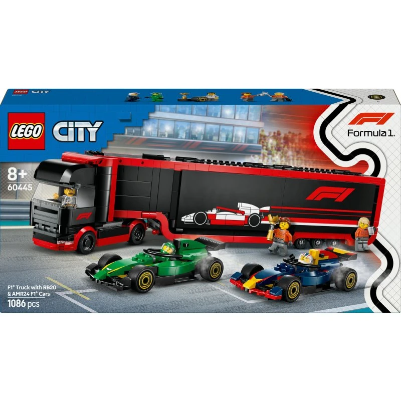 LEGO City 60445 Camion F1 avec RB20 et AMR24