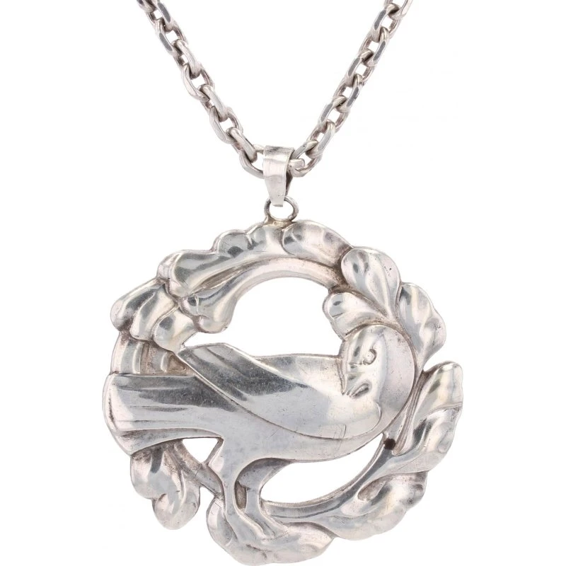 Georg Jensen Collier Colombe Argent Ancien