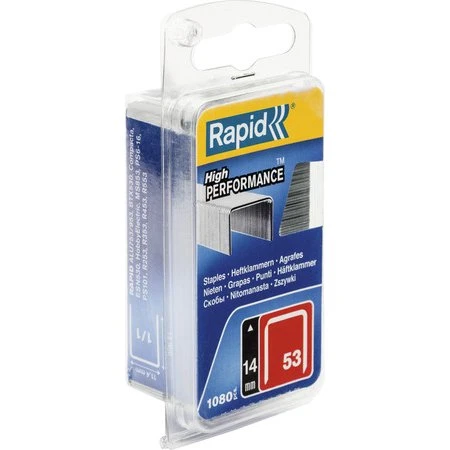 Rapid Agrafes 53/14 mm Fil Fin Galvanisé