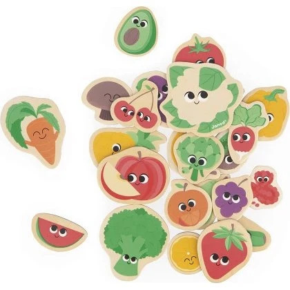 Janod Magnets Fruits et Légumes 24 pièces