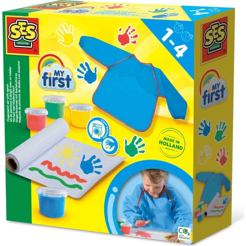 SES CREATIVE My First Kit Peinture au Doigt 1 an