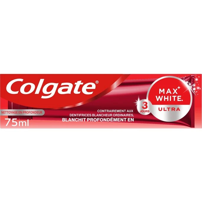 Colgate Dentifrice Max White Ultra 3 Jours 75ml