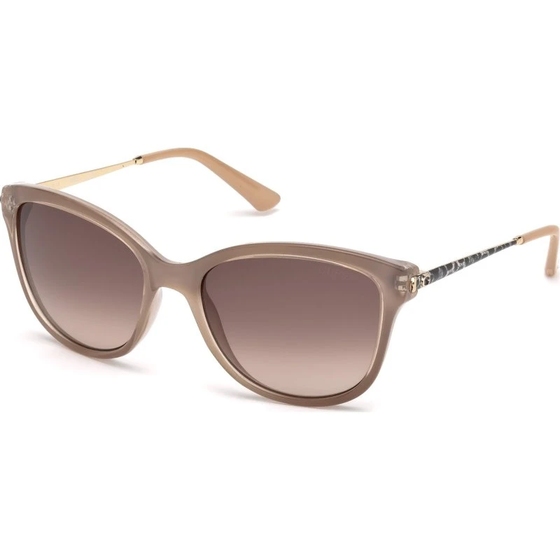 Guess GU7469 Lunettes de Soleil Géométriques Marron pour Femme
