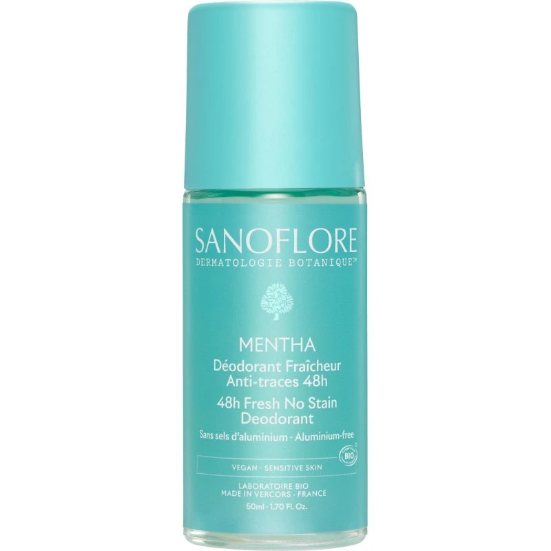 Sanoflore Déodorant Mentha 48H Bio Roll-On 50 ml
