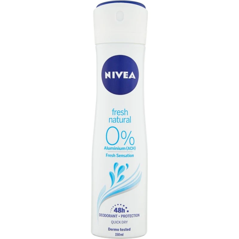 Nivea Déodorant Spray Fraîcheur Naturelle 150 ml 0% Aluminium