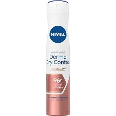 Nivea Derma Dry Control Déodorant Spray 200 ml