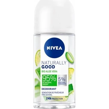 Nivea Naturally Good Déodorant Roll-On 24H Aloe Vera Bio 50 ml