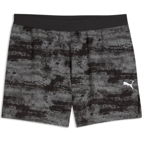 Short Puma Dreamrun 5" Brightstride AOP Gris Foncé Noir - S