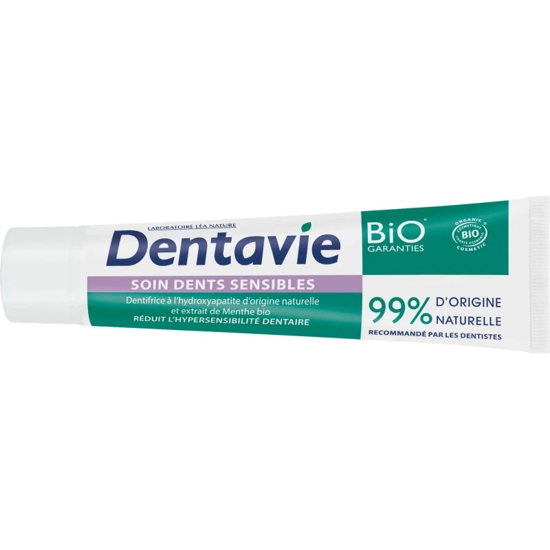 Dentavie Dentifrice Soin Dents Sensibles Bio 75 ml