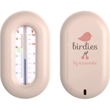 Suavinex Birdies Thermomètre de Bain Rose 0 mois+