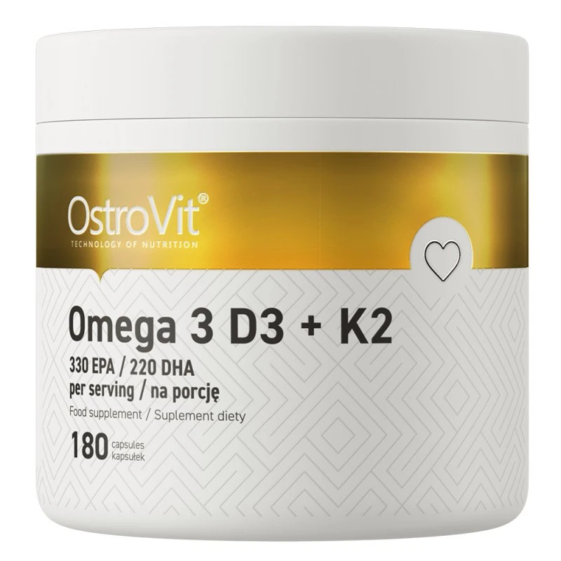 OstroVit Omega 3 D3+K2 180 capsules