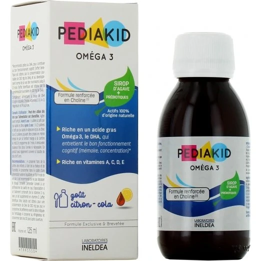 Pediakid Oméga 3 125ml Goût Citron-Cola