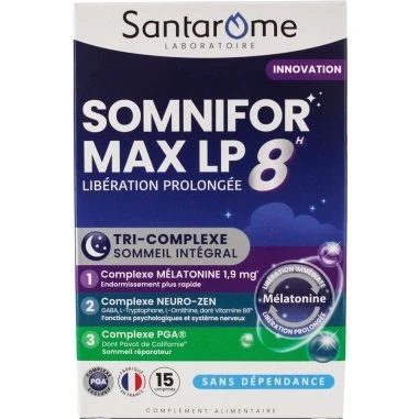 Santarome Somnifor Max LP 8h - 15 Comprimés