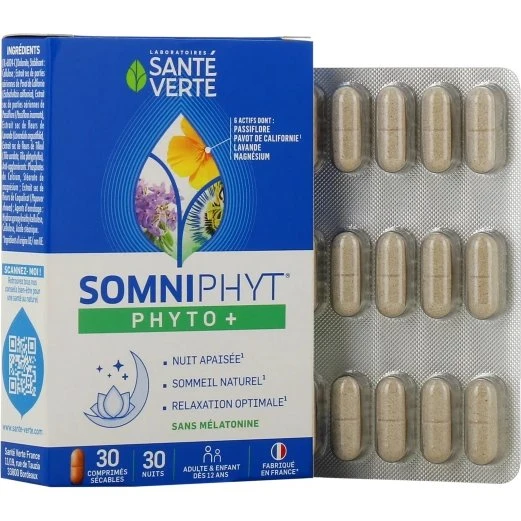 Santé Verté Somniphyt Phyto+ 30 comprimés