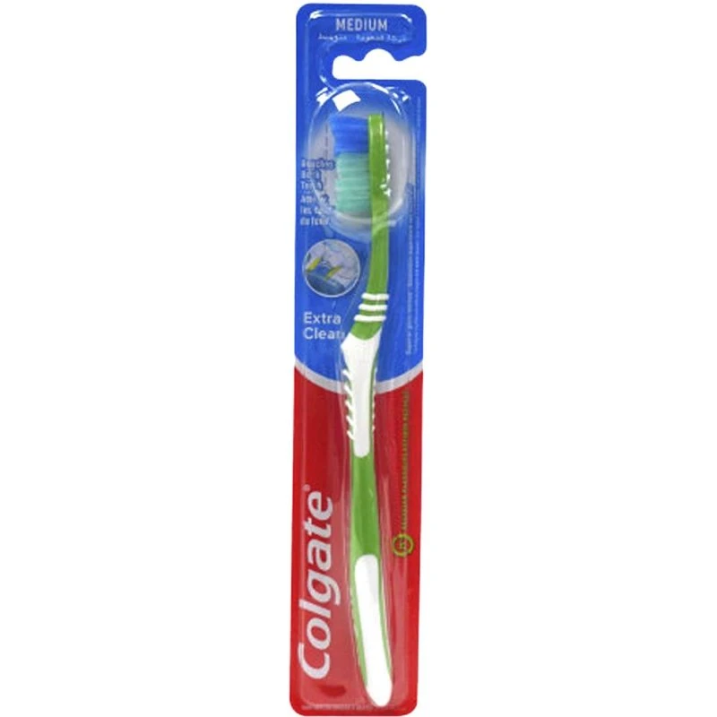 Colgate Brosse à Dents Extra Clean Medium Vert