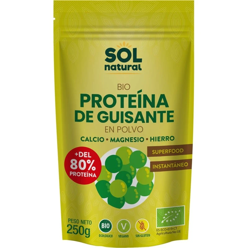 SolNatural Protéine de Pois Bio 250g