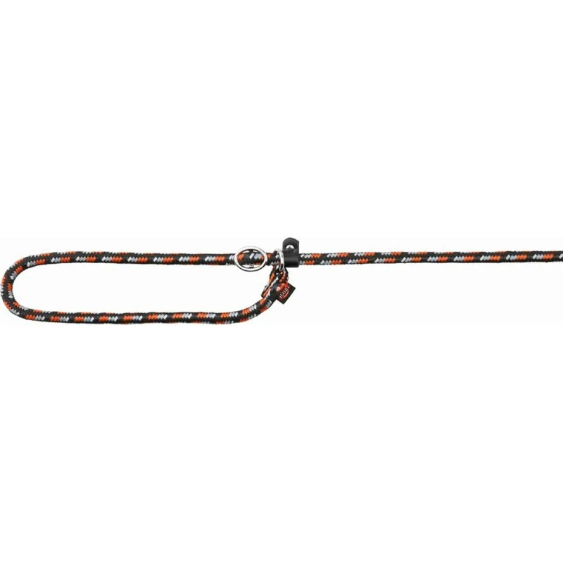 Trixie Sporty - Laisse Ceinture Réfléchissante Noir/Orange/Gris 170 cm