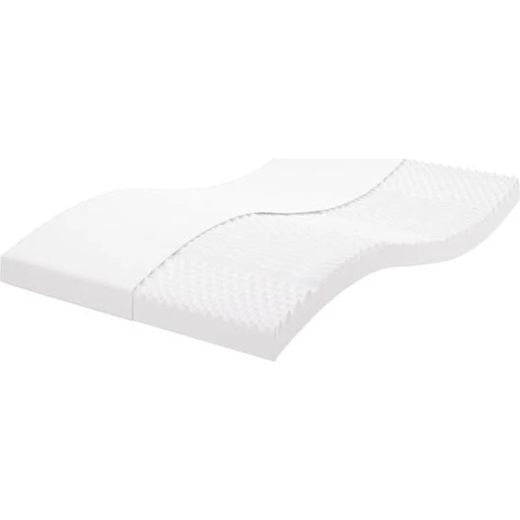 vidaXL Matelas en mousse blanc 140x200 cm 7 zones 20 ILD