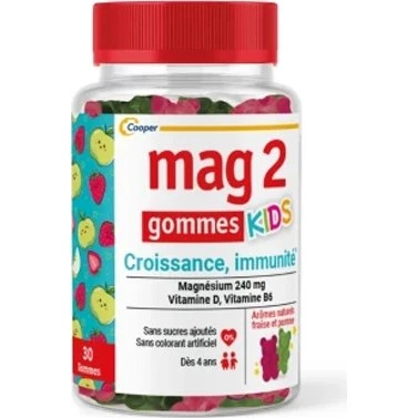 Mag 2 Kids Croissance et Immunité 30 Gommes