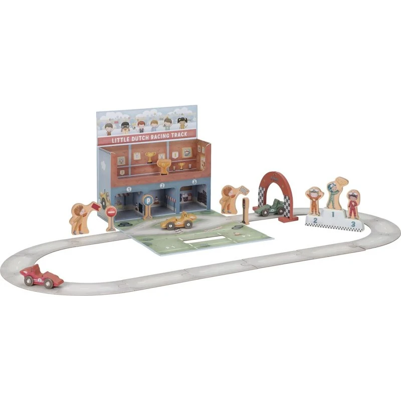 Little Dutch Coffret Circuit de Course en Carton