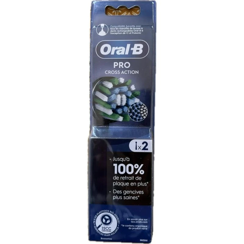 Oral-B Pro Cross Action - Brossettes de Rechange, Pack de 2