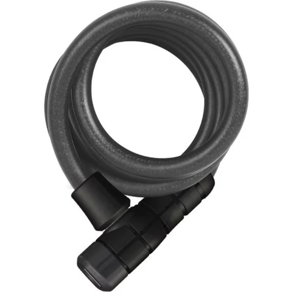 Abus Booster 6512K Câble Spiralé 180 cm 12 mm Noir