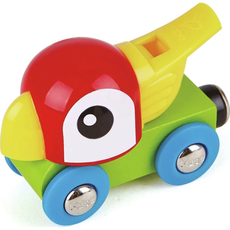Hape Locomotive en bois Perroquet Siffleur