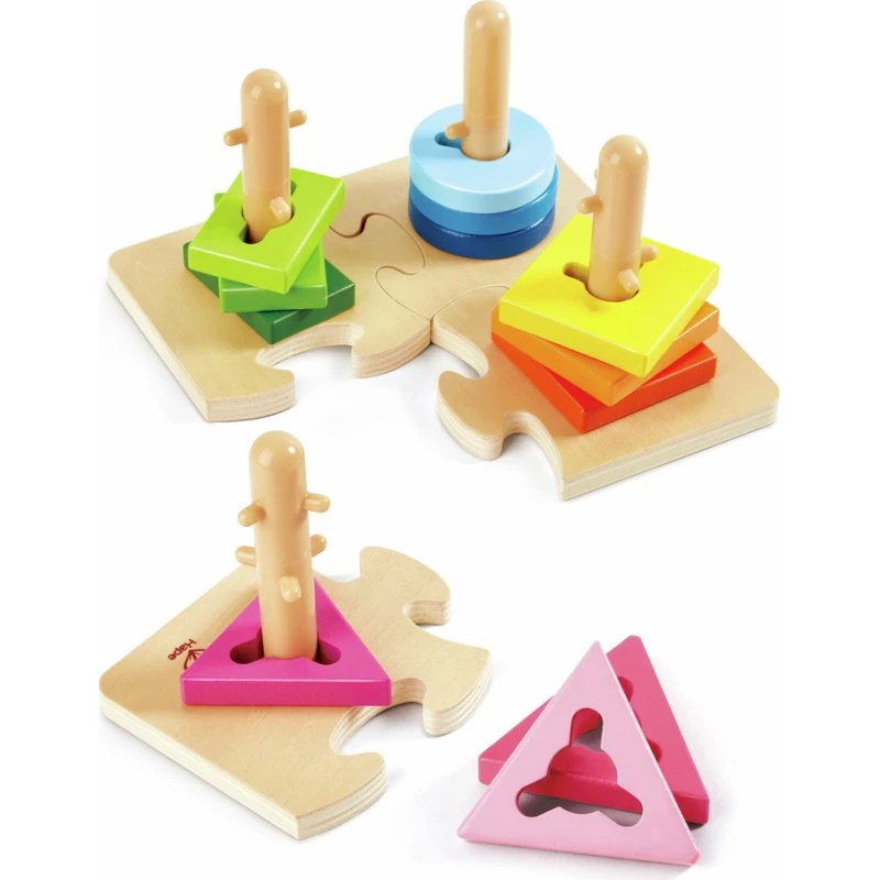 Hape Puzzle à Boutons Créatifs en Bois
