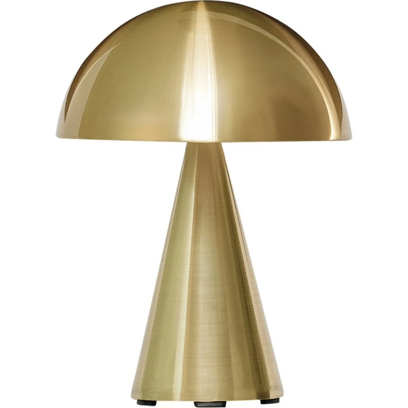 HÜBSCH Mush Lampe à poser LED rechargeable, laiton, IP44