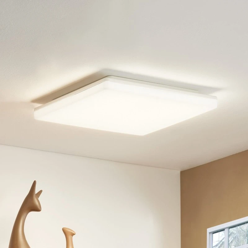 Prios Plafonnier LED Artin 33 cm - Blanc, CCT & Détecteur