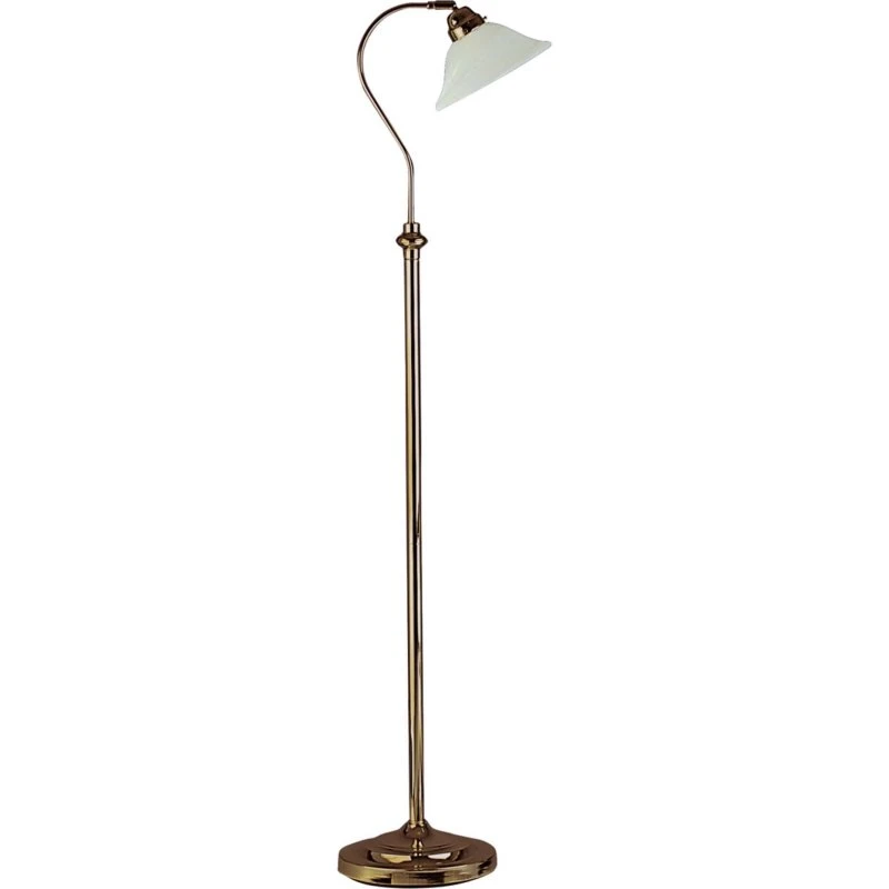 Searchlight Lampadaire Bjane Laiton Vieilli - Style Campagne