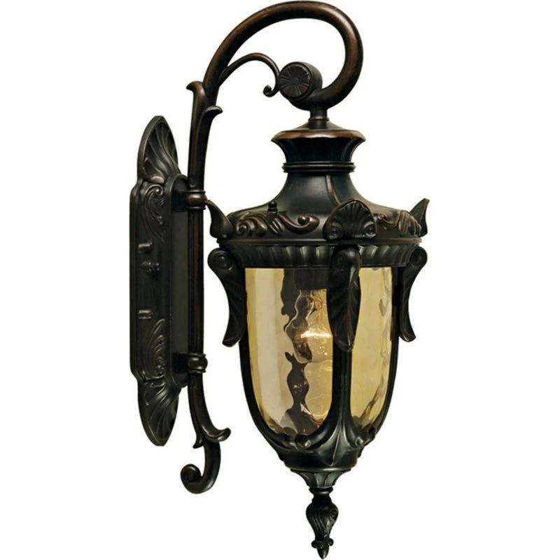 Elstead Applique Extérieure Philadelphia 52 cm Bronze et Ambre