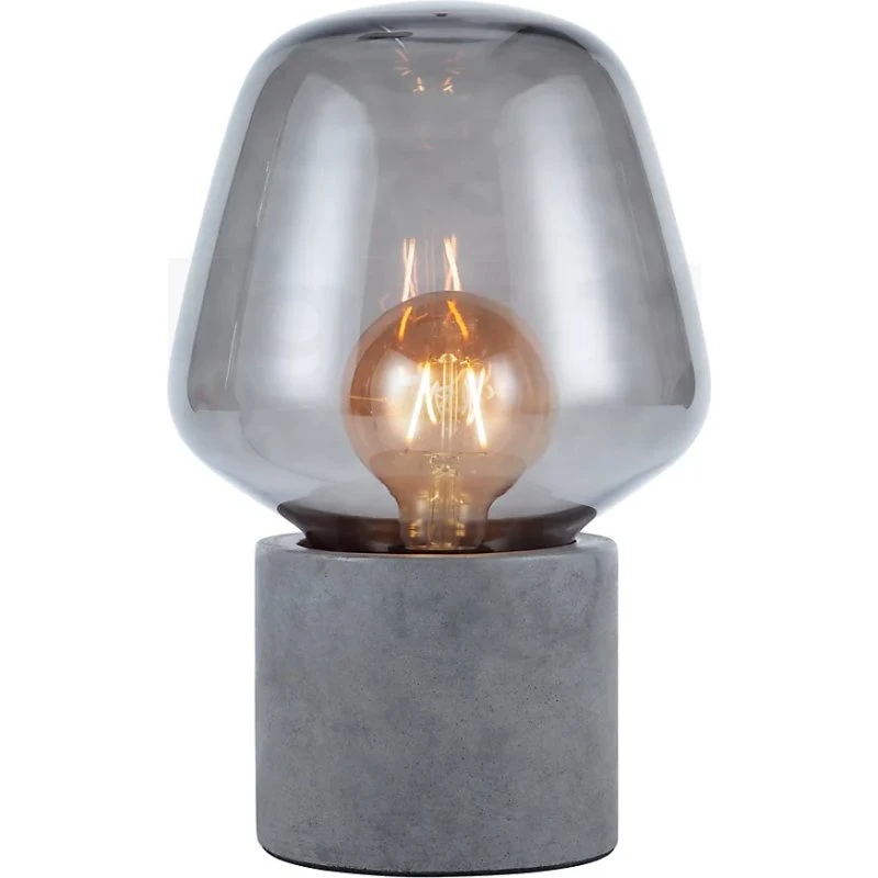 Nordlux Christina Lampe de Table Verre Fumé Ciment