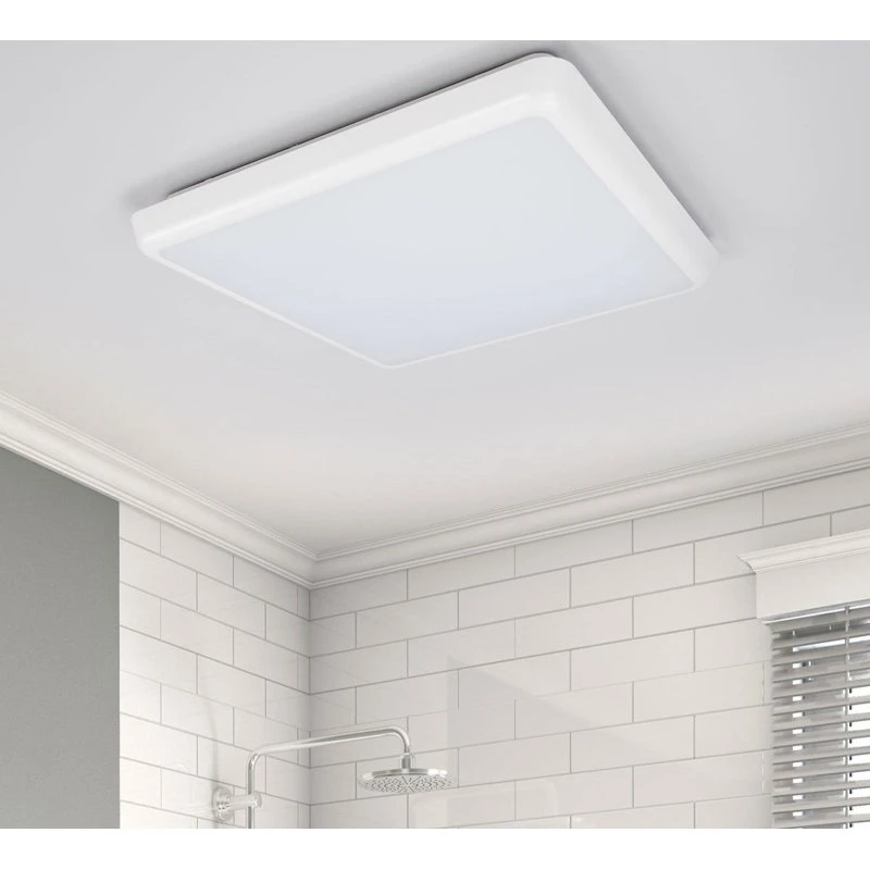 Arcchio Augustin Square 30 Plafonnier LED Blanc IP54