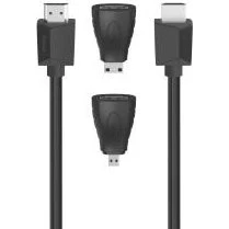 HTe Vit HDMI 4K Ultra HD 1,50m avec Ethernet et 2 adaptateurs